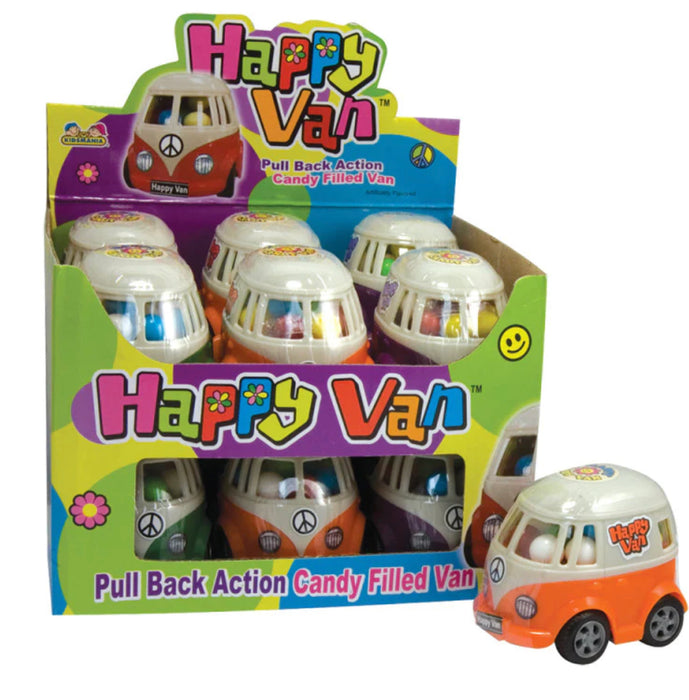KIDSMANIA- HAPPY VAN CANDY FILLED, 12CT DSP (C525)