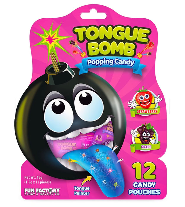 TONGUE BOMB POPPING CANDY- 12CT DSP BOX
