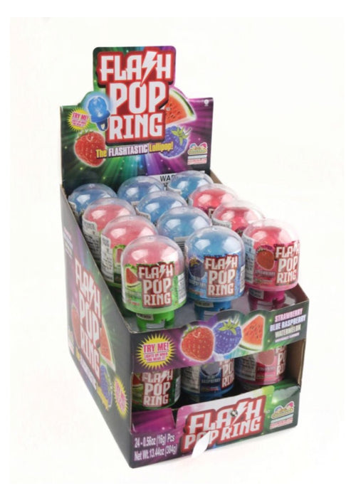 KIDSMANIA FLASH POP RING CANDY - 24CT (BF209)
