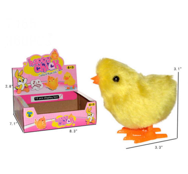 HAPPY CHICK - WIND UP BABY CHICK- 12CT DSP (7465)