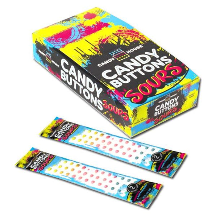CANDY BUTTONS, SOUR- 24CT DISPLAY (36345)